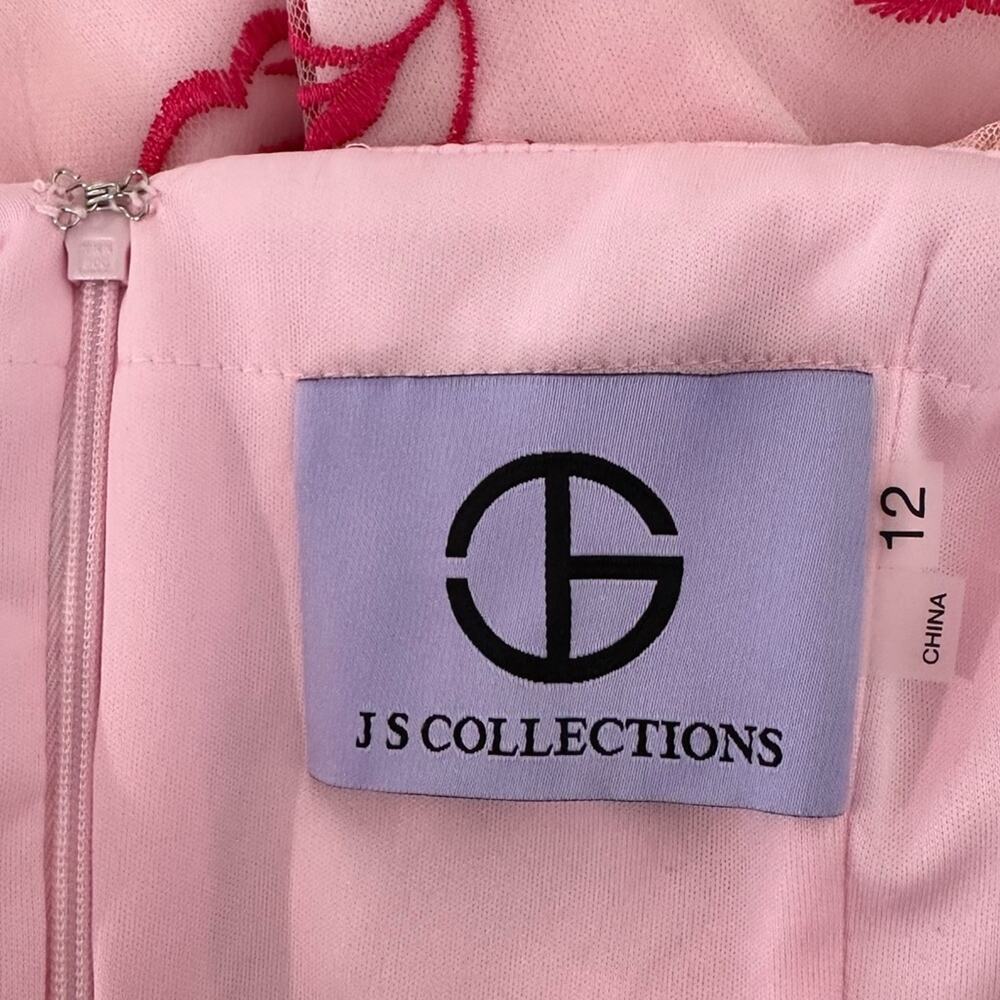 JS COLLECTIONS Julieta Ankle Sundress Gown in Rose Shadow/ Magenta - Picture 9 of 13